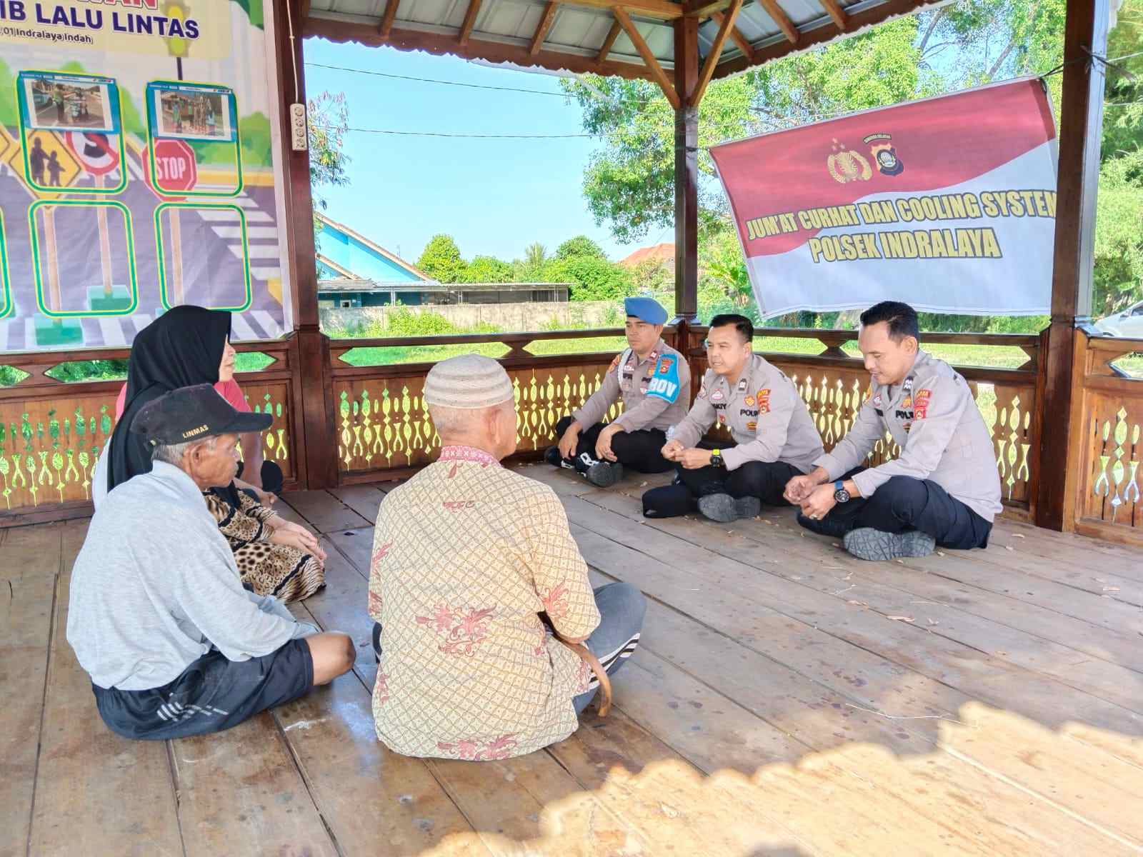 Ciptakan Pilkada Aman dan kondusif Polsek Indralaya Lakukan   Cooling System 