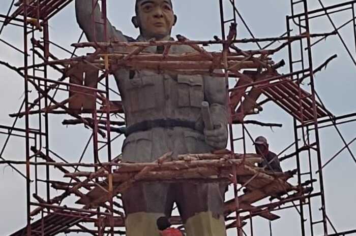 Patung Bung Karno di Banyuasin Tidak Mirip, Kadis PU Minta Kontraktor Bongkar