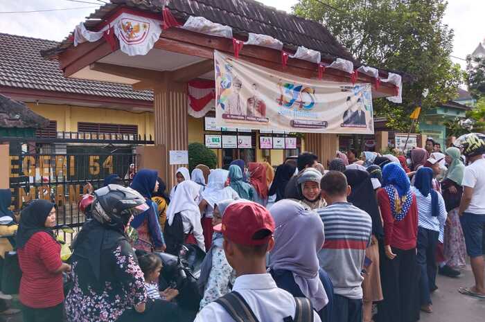 Jelang MPLS, SMPN 54 Palembang Kumpulkan Calon Siswa