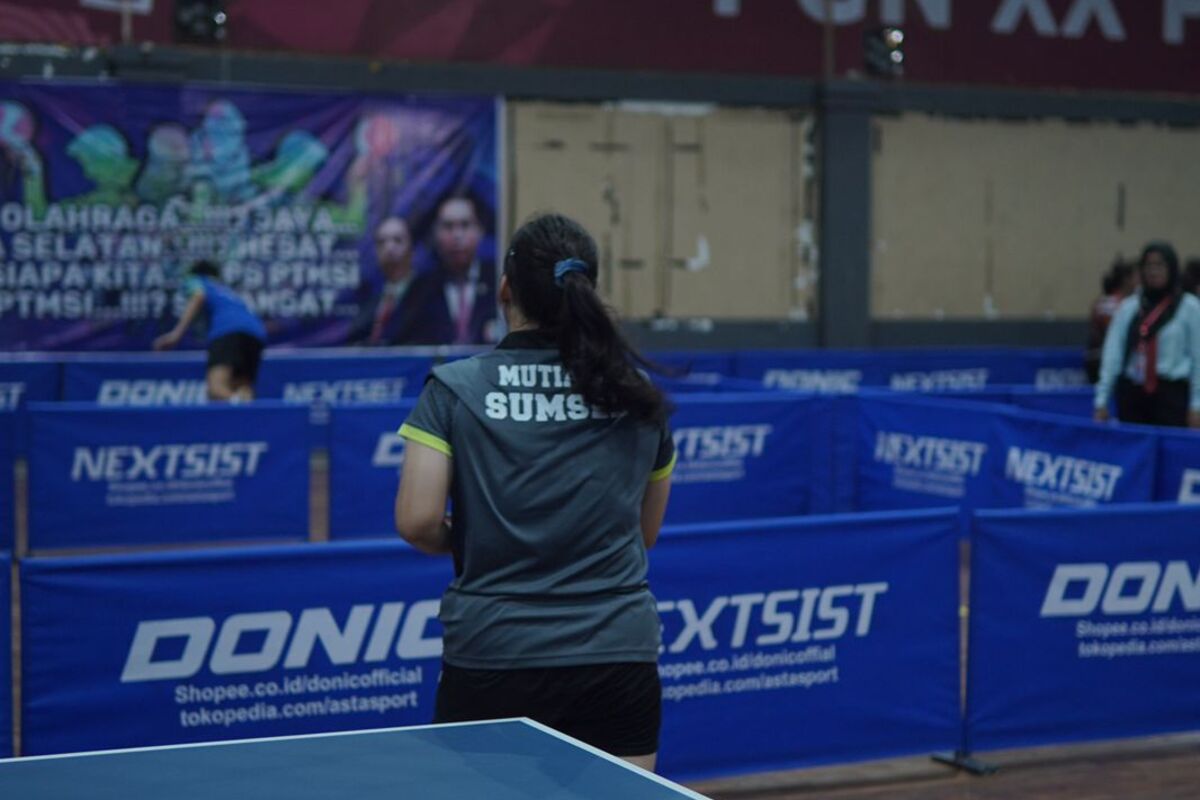 Jajal Kelas Senior Kejurnas Tenis Meja Merauke, Petenis Meja Putri Kadet Sumsel Gugur di Perempat Final