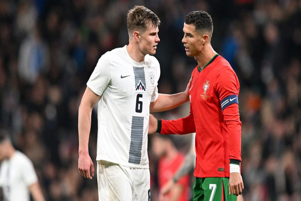 Diperkuat Ronaldo, Portugal Kalah Atas Slovenia 0-2