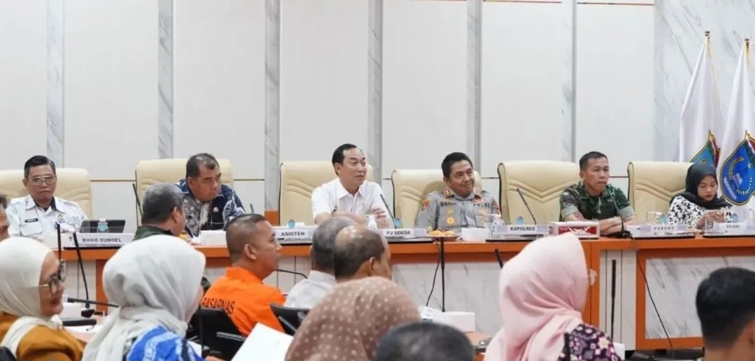 Pemkab Ogan Ilir Bahas Penanggulangan Bencana Banjir, Tanah Longsor, dan Angin Kencang