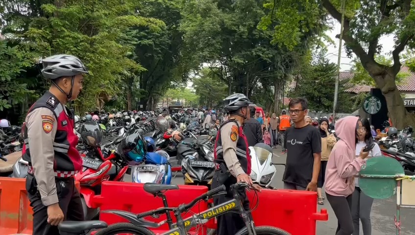 Dit Samapta Polda Sumsel, Gelar Patroli Bersepeda dan Jalan Kaki