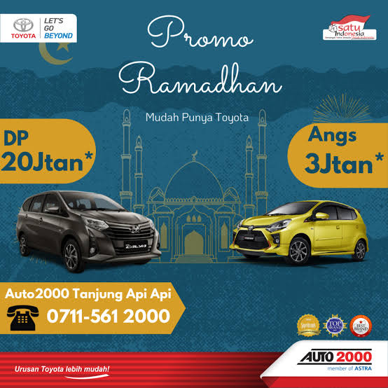 Toyota Tebar Promo Ramadhan, Beli Mobil Sekarang Bayar Setelah Lebaran