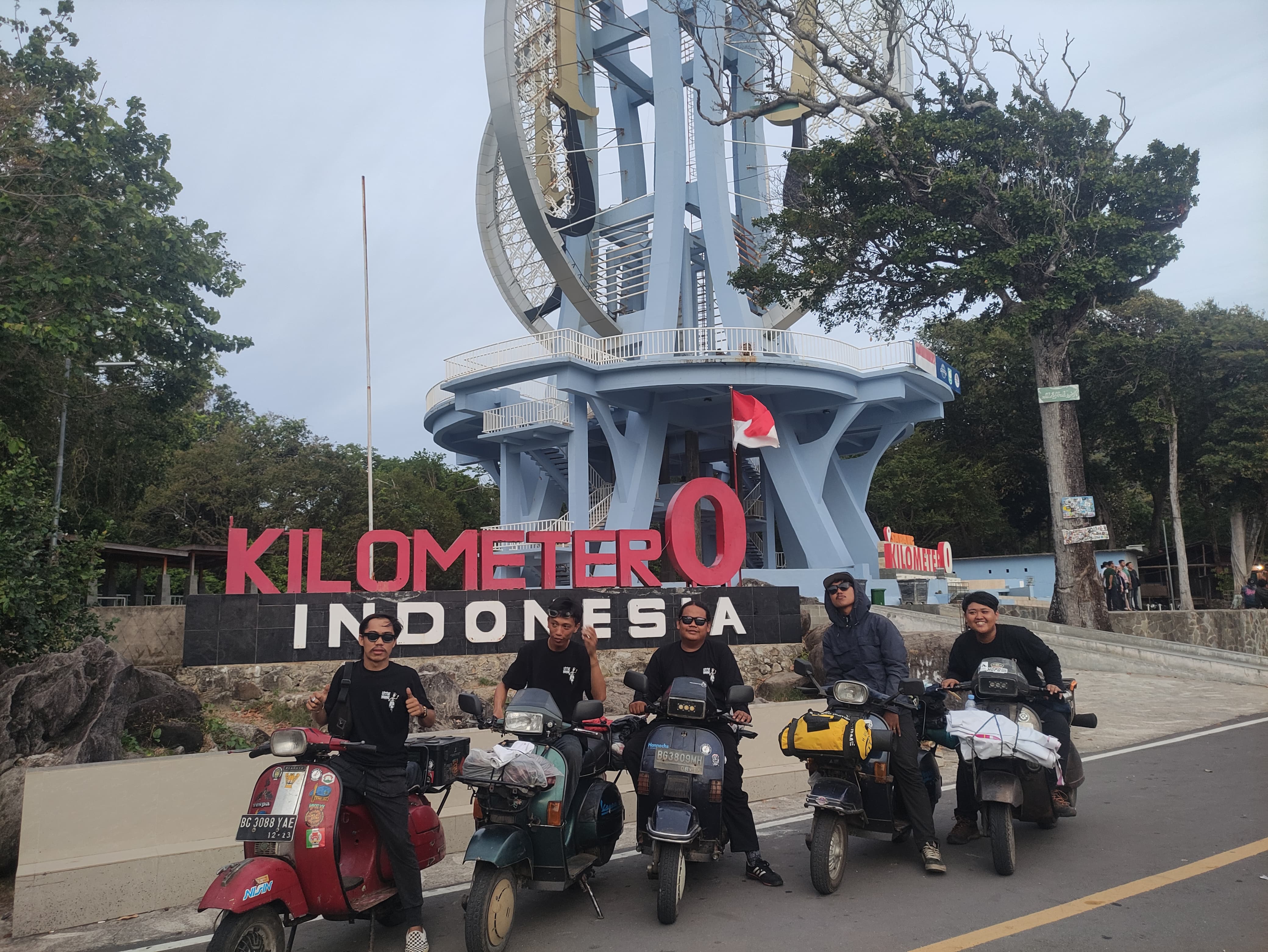 Perjalanan Touring Skuter Berlanjut ke Sabang usai Hadiri KBSS di Medan