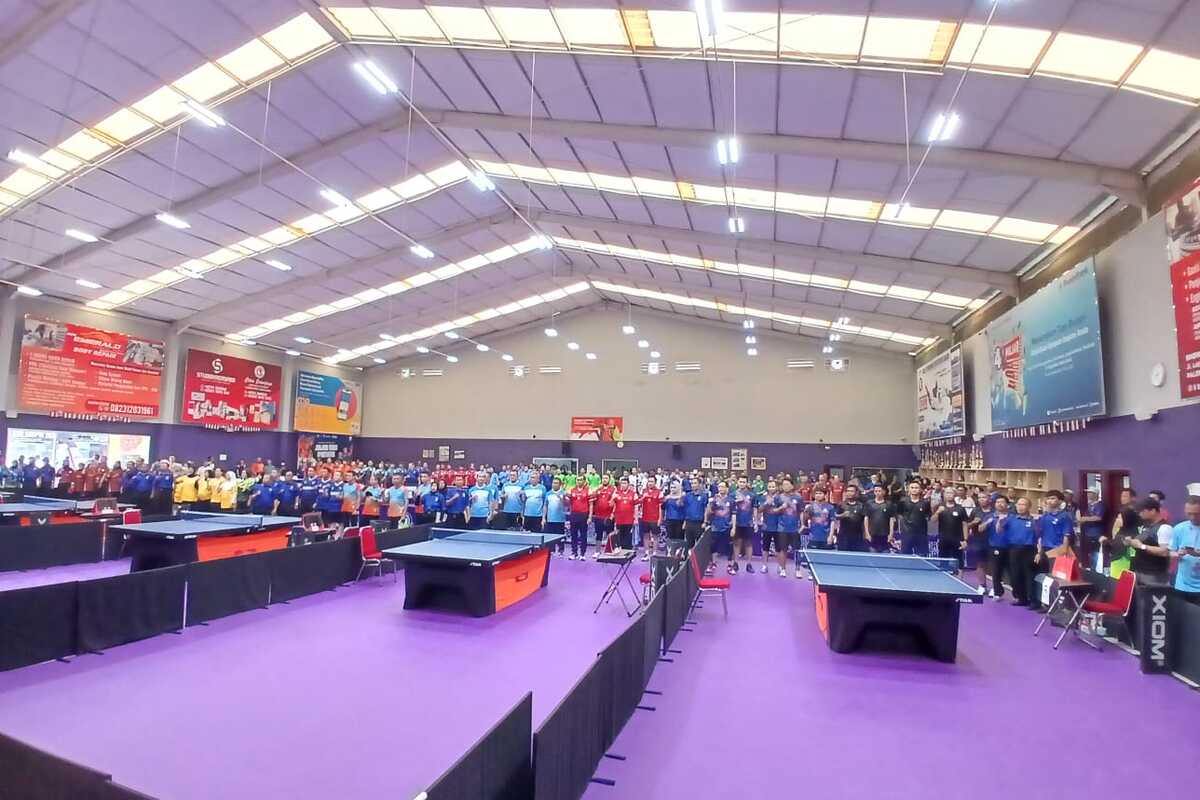 Diikuti 1.323 Atlet, Pembukaan Cabor Tenis Meja Korpri Sumsel 2025 Meriah