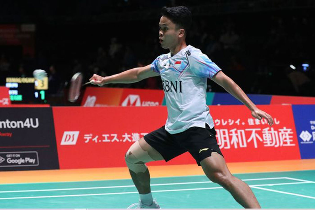 Tumbangkan Juara Dunia 2021, Anthony Ginting Melangkah ke 16 Besar China Masters 2023