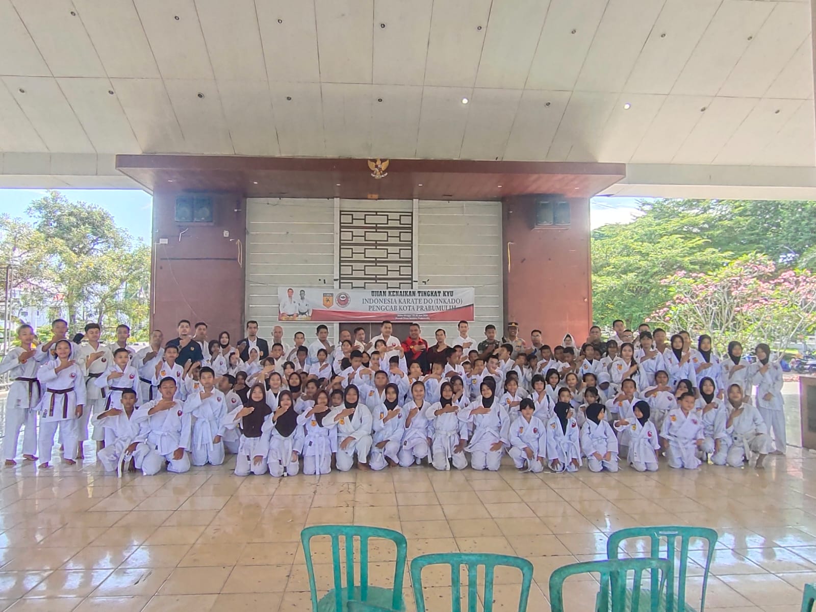 100 Karateka Inkado Prabumulih Ikuti Ujian Kenaikan Tingkat