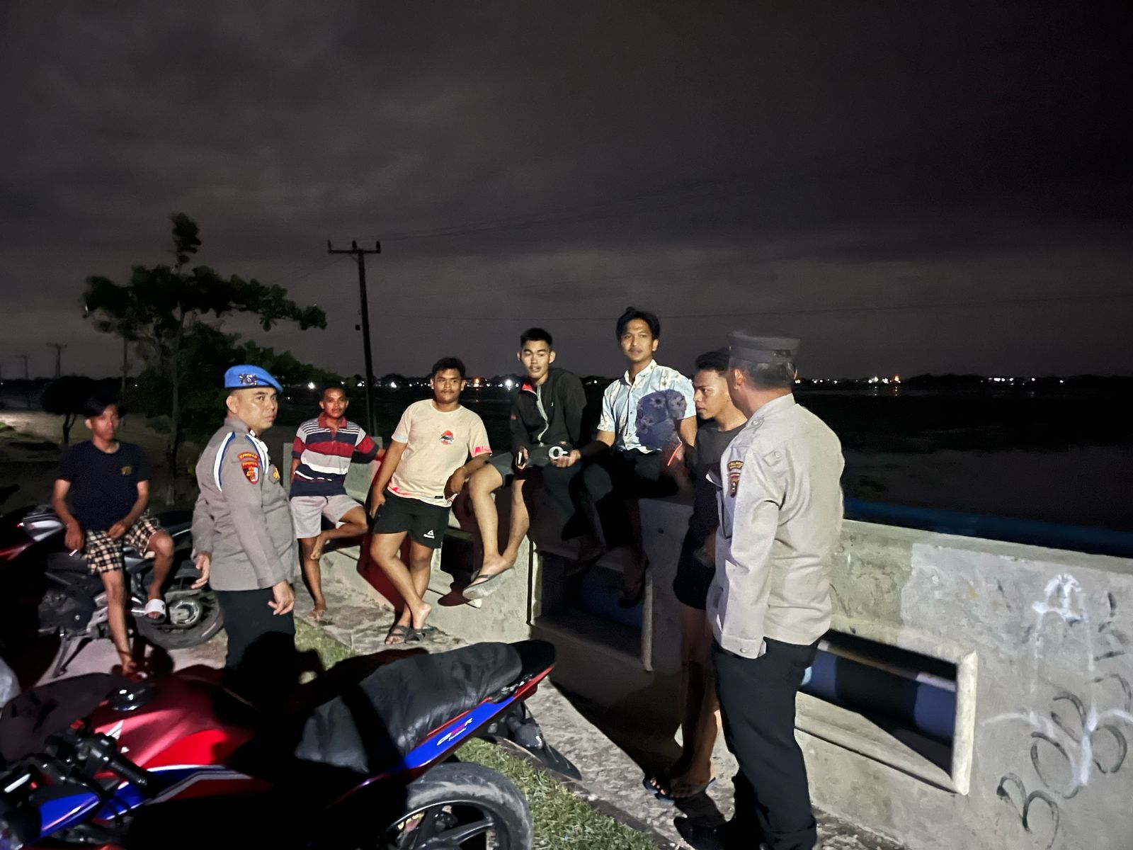 Polsek Indralaya Gelar KRYD untuk Ciptakan Kamtibmas Dari Ganguan Aksi Premanisme
