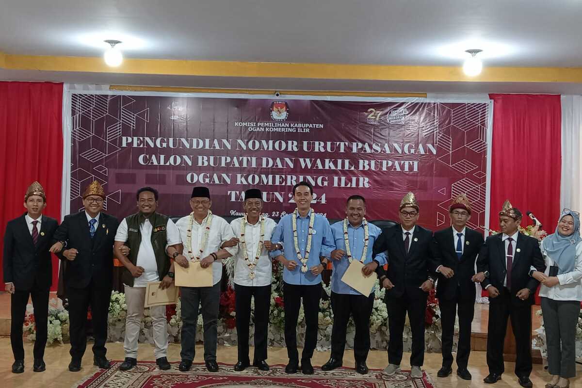 Pengundian Nomor Urut Cabup OKI Selesai, JADI No 1, MURI 2