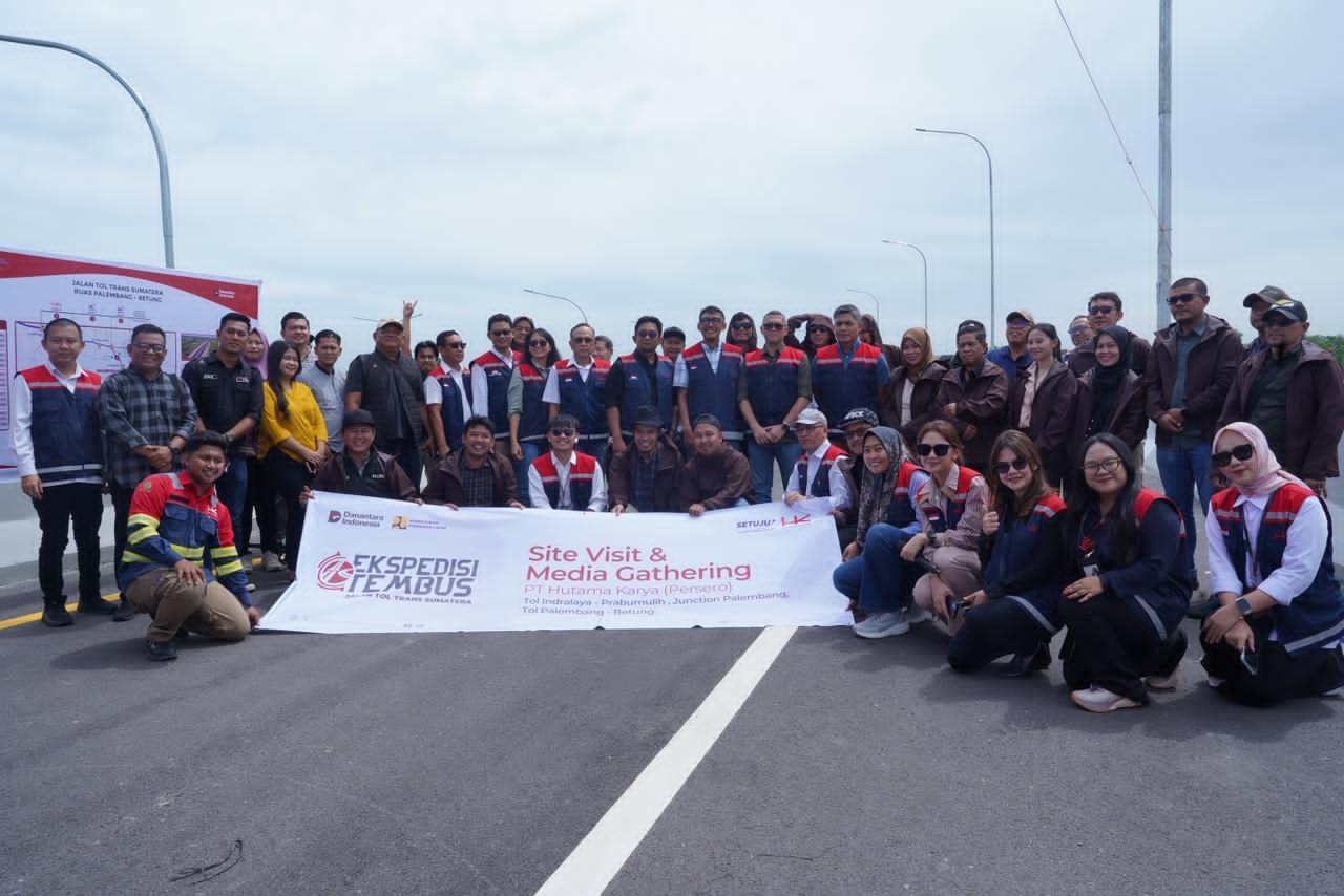 Hutama Karya : Progres Jalan Tol Palembang-Betung Capai 73,84 Persen