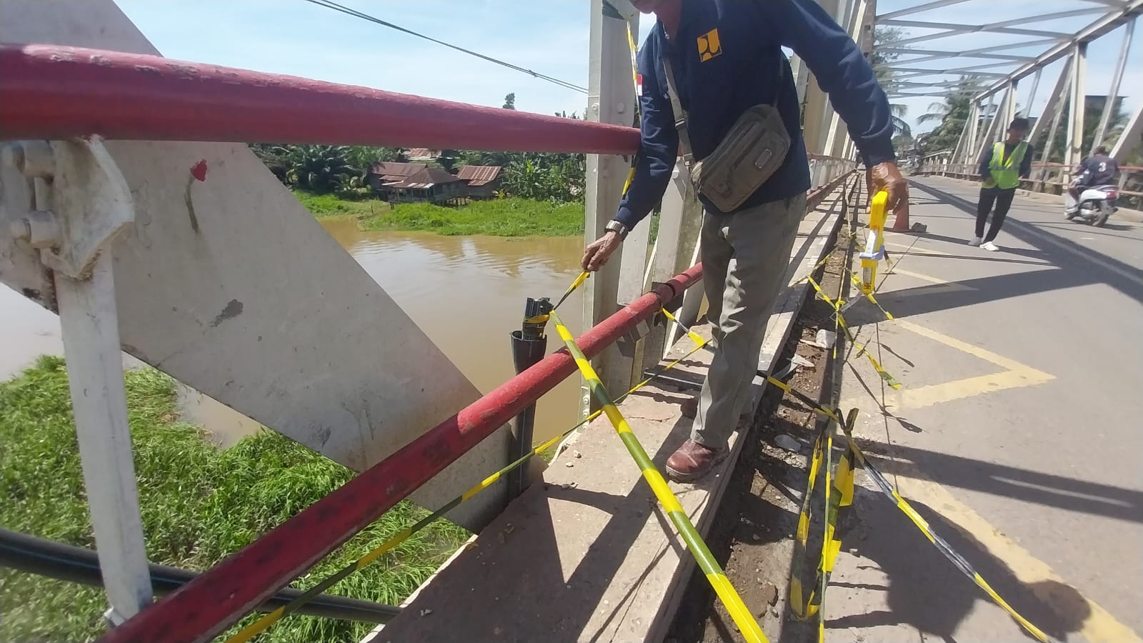 Kabel Suspensi Jembatan Peninggalan Putus, Dinas PUPR Bergerak Cepat