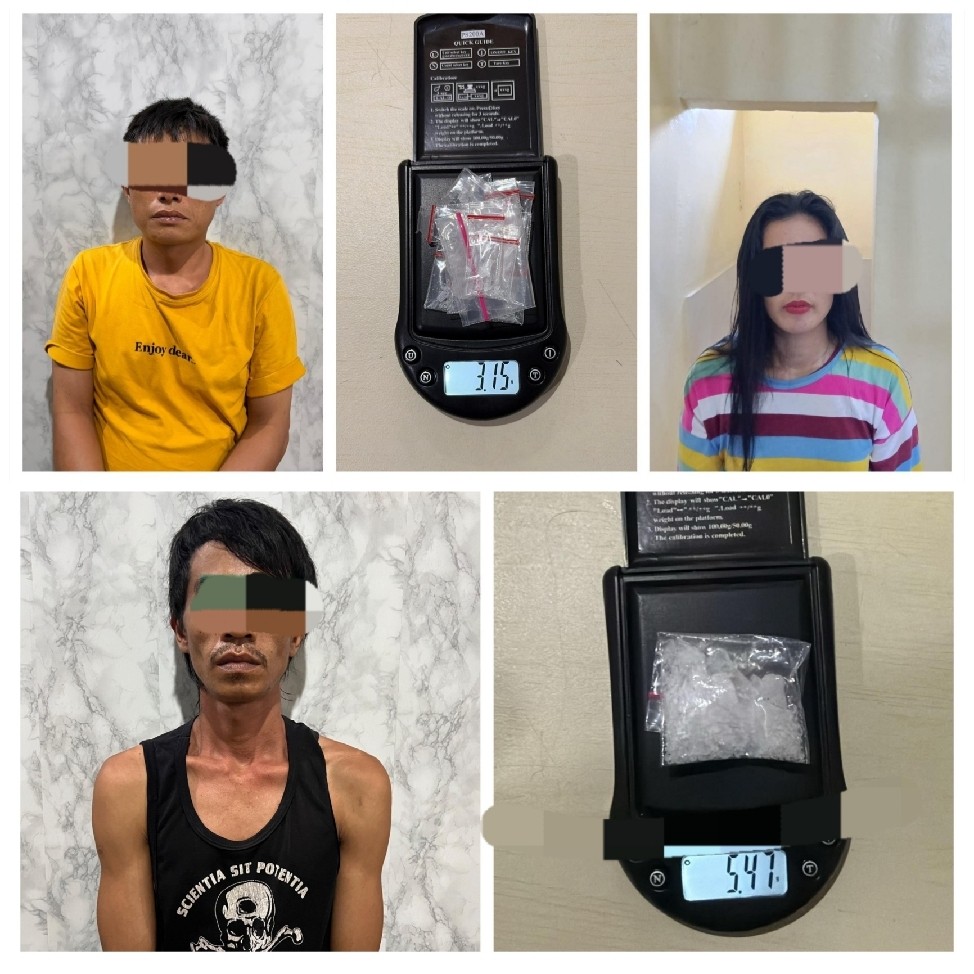 Satu Perempuan dan Dua Lelaki Edarkan Sabu,  Ditangkap Polres OKU Selatan