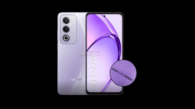 OPPO A80 5G : Disupport Layar IPS LCD dengan Refresh Rate 120 Hz