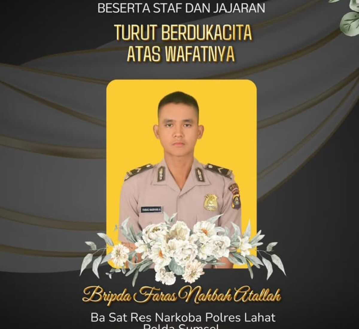 Tangkap Pengedar Narkoba, Polisi Satresnarkoba Polres Lahat Tewas Ditikam 