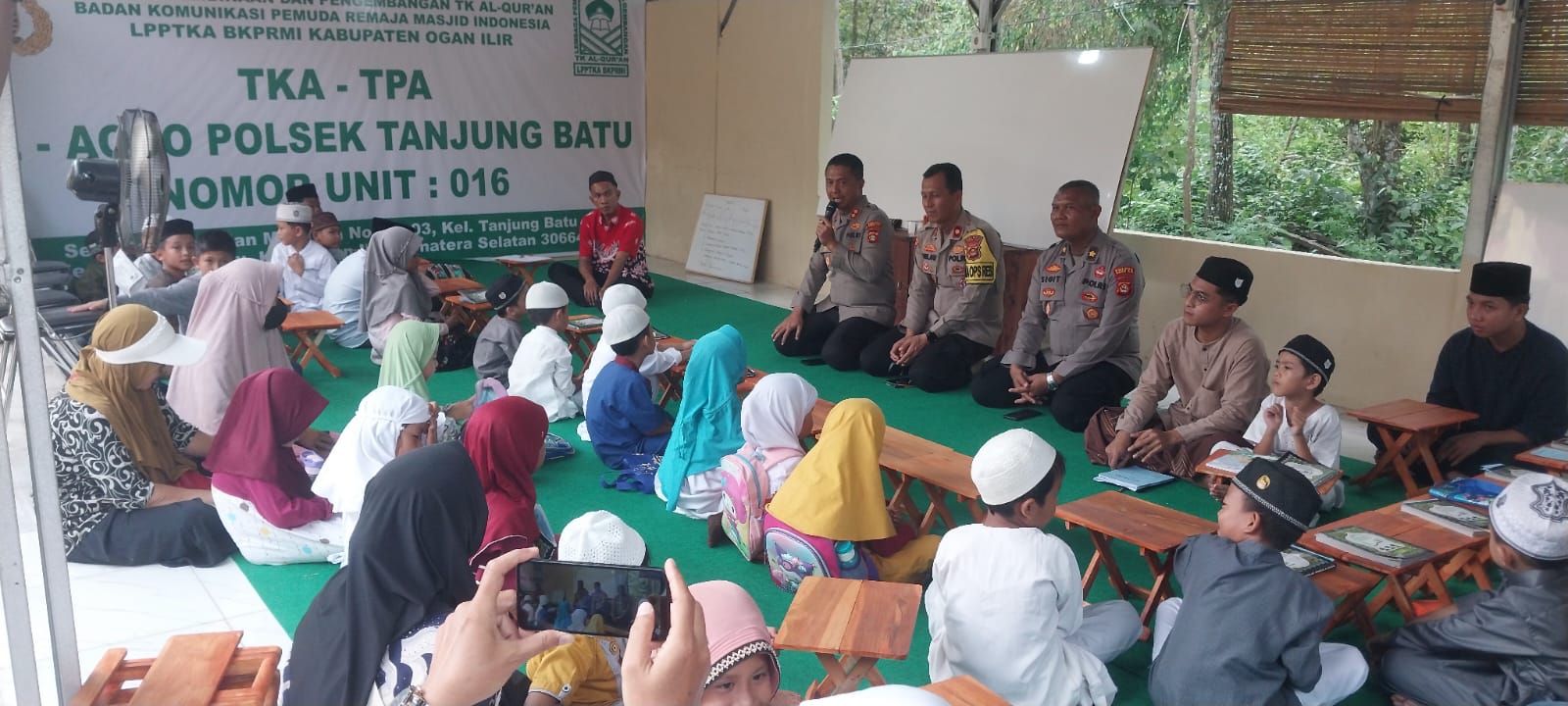 Kapolres Ogan Ilir Tinjau TKA-TPA Al-Aqso dan Kesiapan Peresmian Gedung Pelayanan Polsek Tanjung Batu
