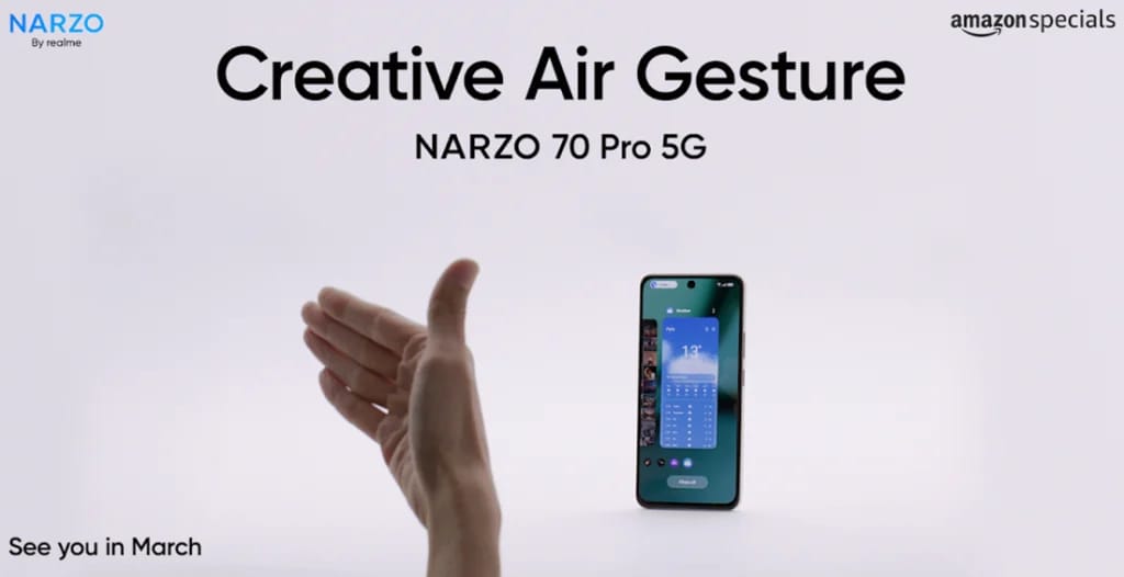 Luar Biasa! Realme Narzo 70 Pro 5G Akan Meluncur dengan Fitur “Air Gesture”