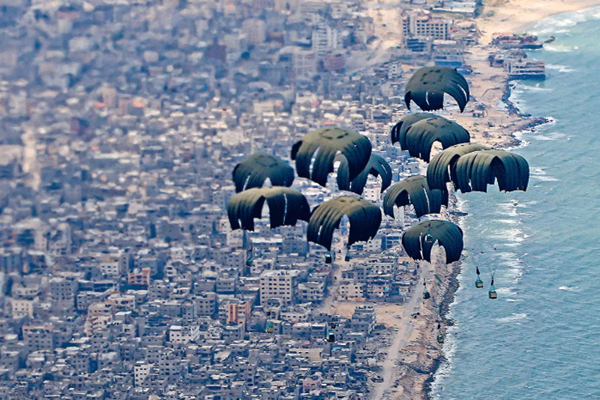 TNI AU Salurkan Bantuan via Udara dari Langit Gaza, ini Jumlahnya