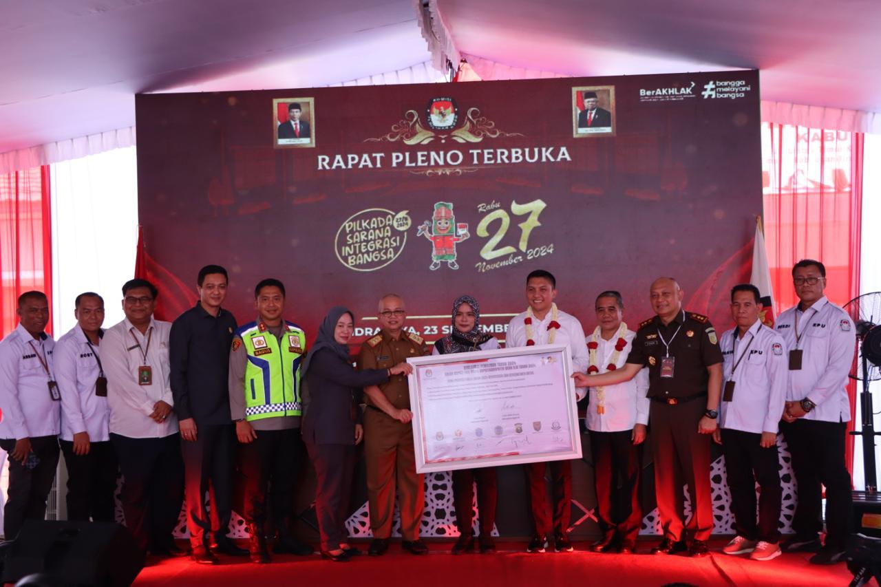 Polres Ogan Ilir Amankan Pengundian Nomor Urut Paslon dan Deklarasi Kampanye Damai Pilkada Ogan Ilir 2024