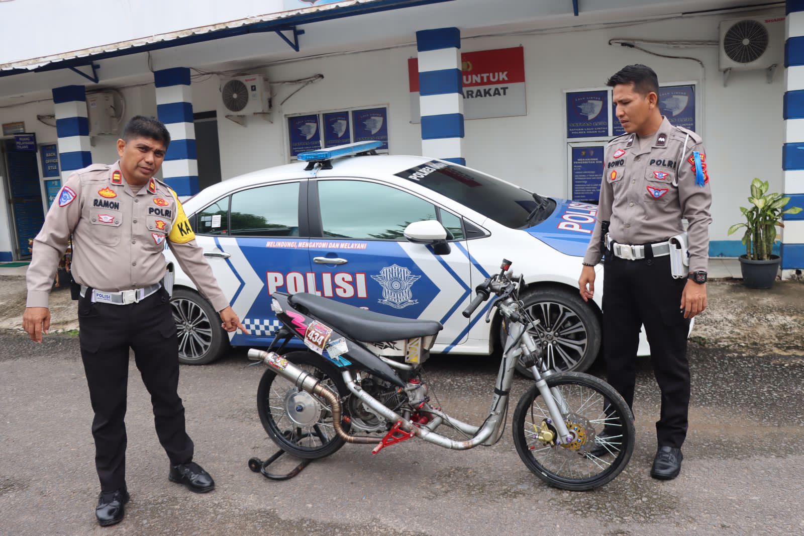 Balapan Liar, Satlantas Polres Ogan Ilir, Amankan  Satu Motor