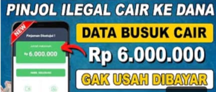 Pinjol Ilegal Mudah Cair 2023, Tanpa Verifikasi Wajah Langsung Masuk ke Rekening Rp 6 Juta