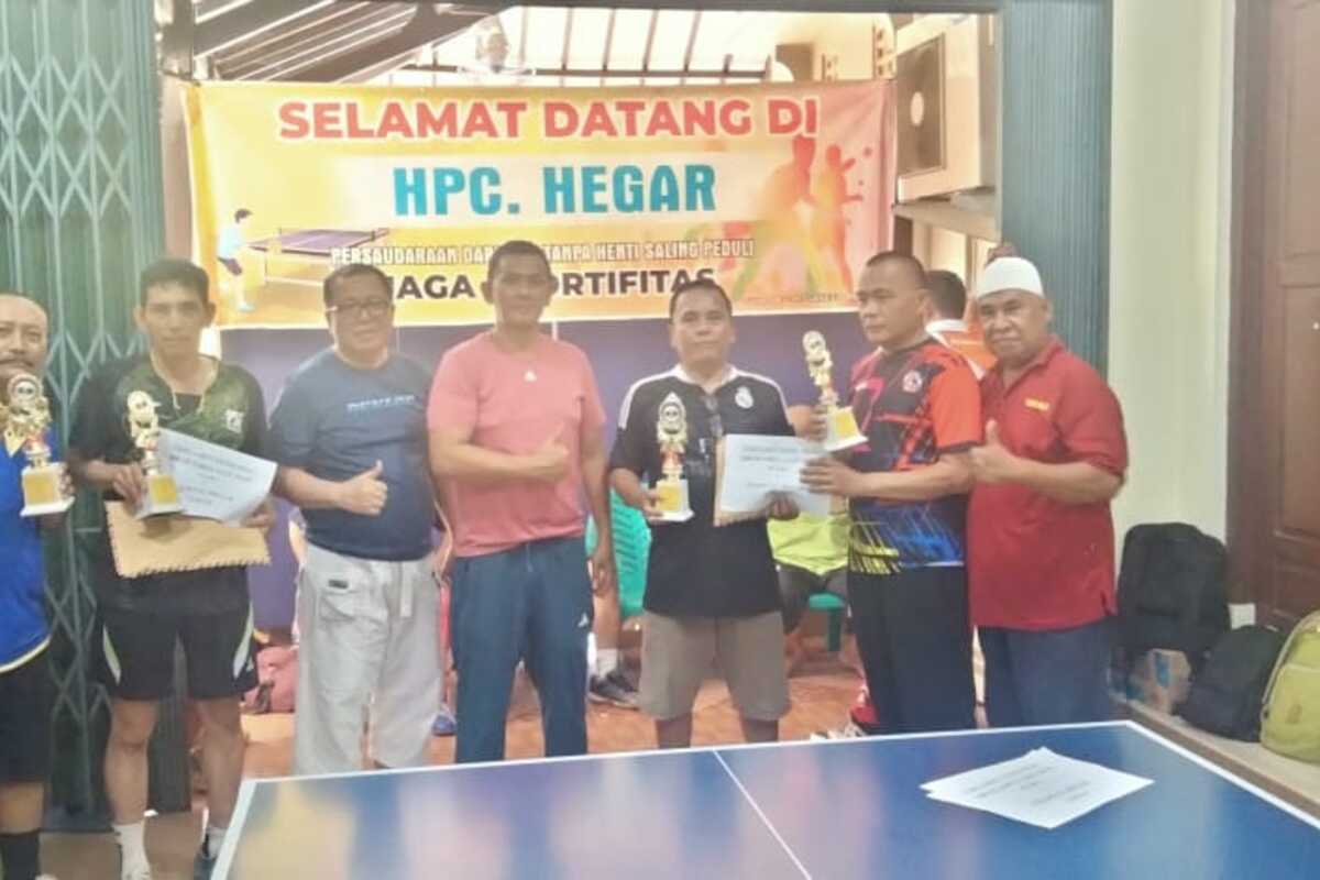 Ini Pemenang Turnamen Tenis Meja Ganda HPC Asrul Sani Cup Palembang