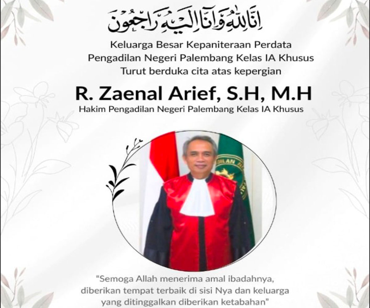 Jubir PN Palembang Meninggal, Dikenal Sebagai Sosok Hakim Profesional dan Sopan 