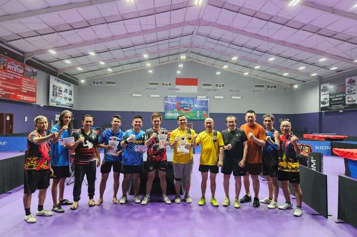 Gilang/Fran, Juara Pertandingan Persahabatan Pitstop Table Tennis Center Palembang