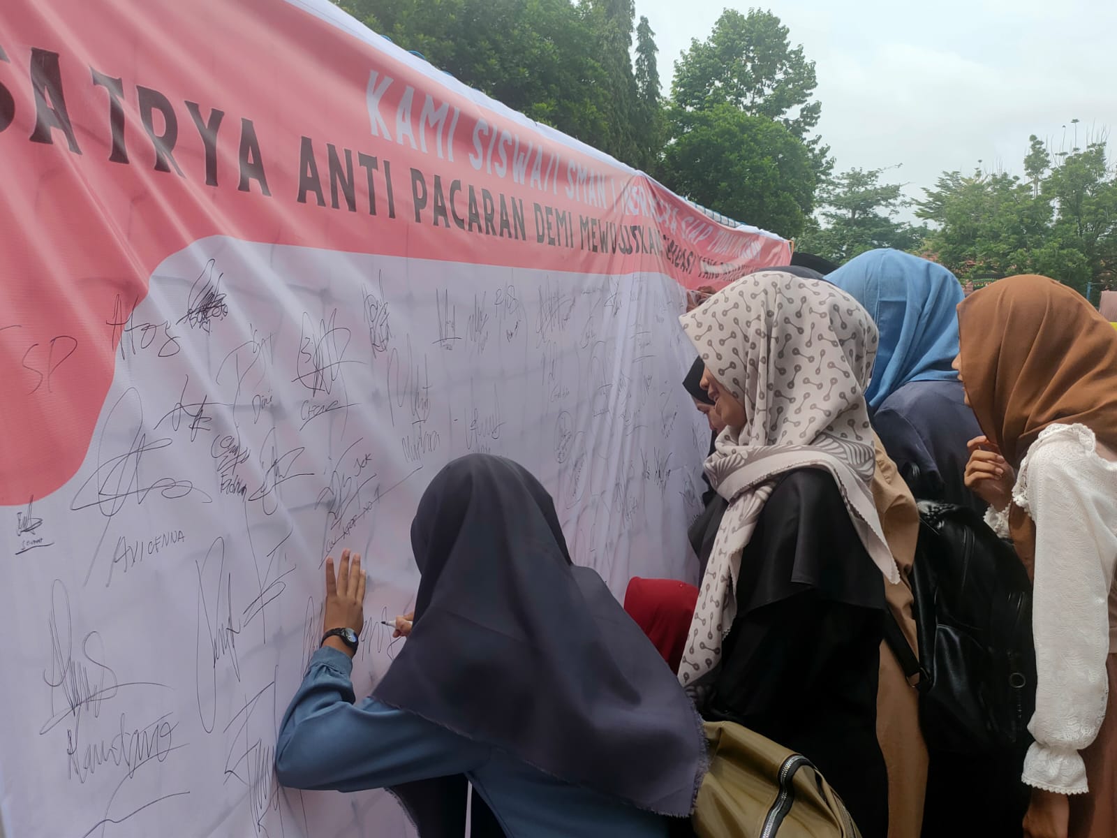 SMAN 1 Indralaya Ogan Ilir Launching Gerakan Anti Pacaran 