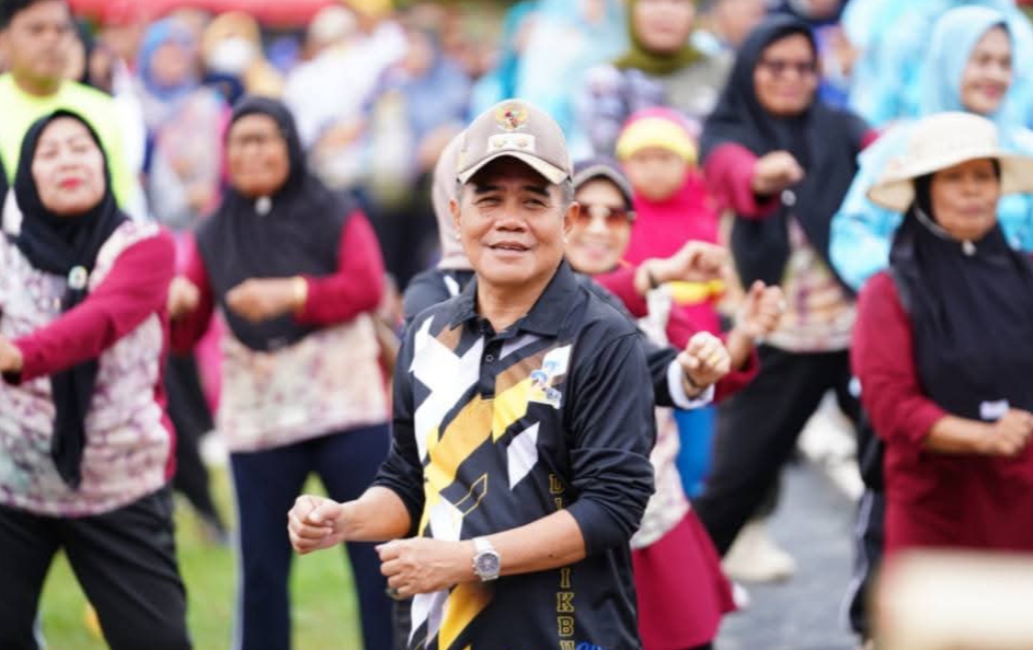 Semarak HUT ke 21 Ogan Ilir, Fun Bike, Jalan Santai dan Senam Bersama