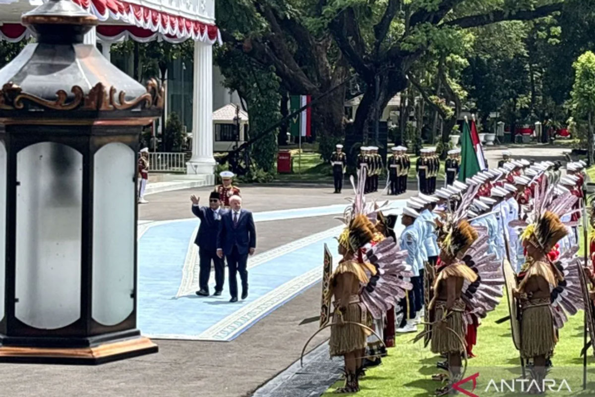 Kunjungan Kenegaraan ke Indonesia, Prabowo Sambut Presiden Brasil di Istana Merdeka