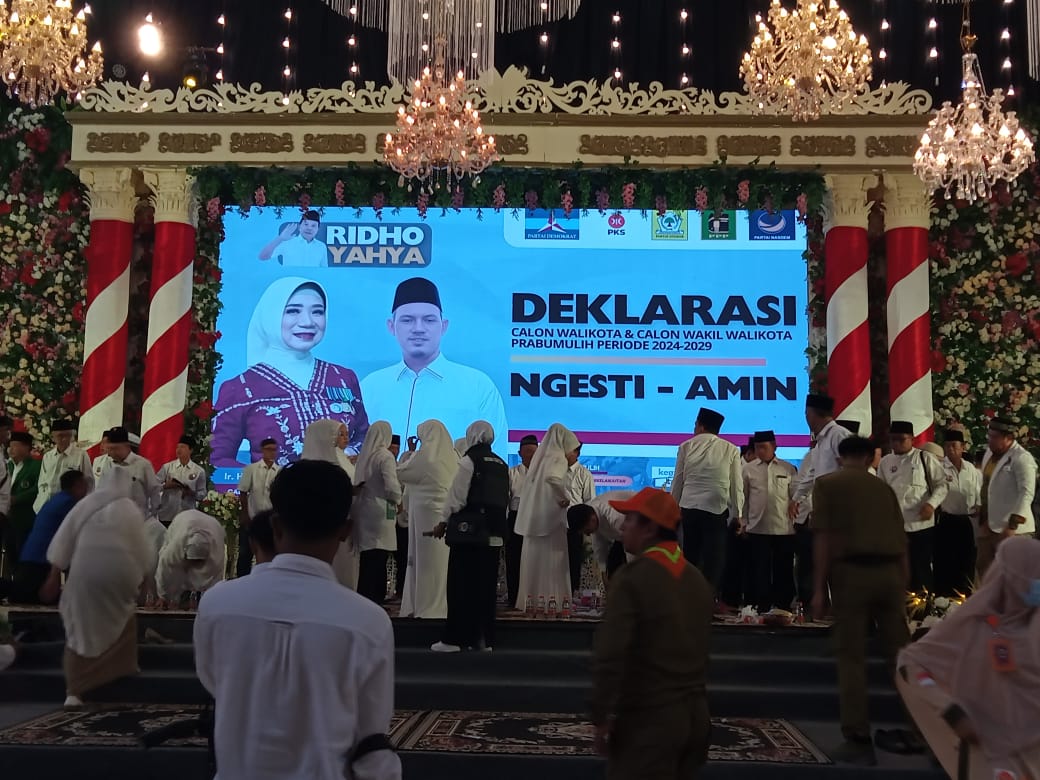 Gelar Deklarasi, Pasangan Ngesti - Amin Optimis Menang