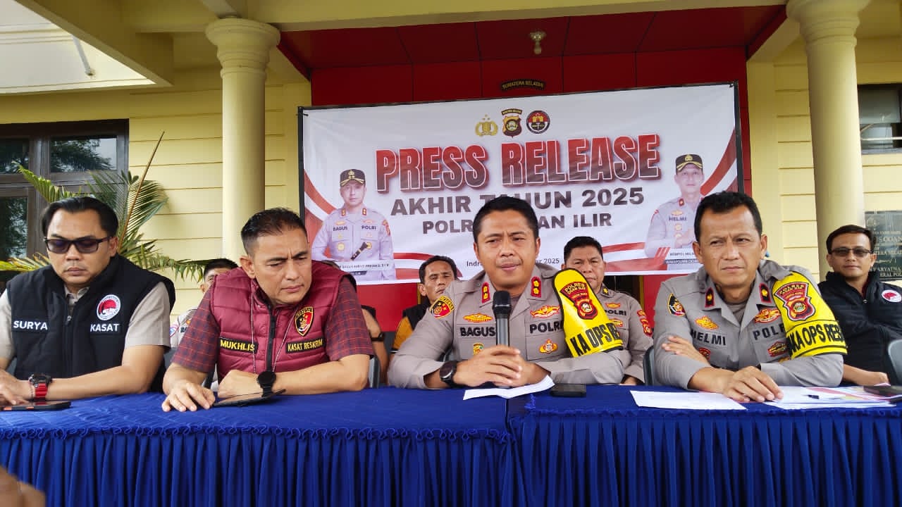 75 Kasus Peredaran  Narkoba di Ungkap Polres  Ogan Ilir Selama Tahun 2025