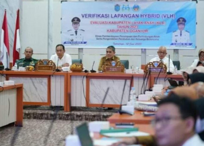 Wabup H Ardani Pimpin Rapat Verifikasi Lapangan Hybrid (VLH) Evaluasi Kabupaten Layak Anak (KLA)