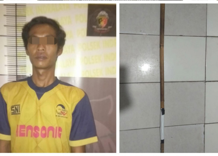 Kepala Robek Dipukul Sapu Ijuk, Pelaku Berhasil Ditangkap Polsek Indralaya 