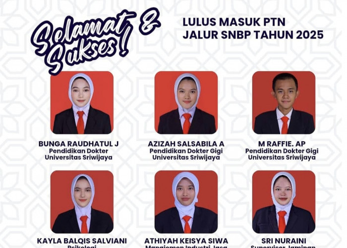 48 Siswa SMAN 1 Indralaya Masuk SNBP, 3 Siswanya Lulus Kedokteran 