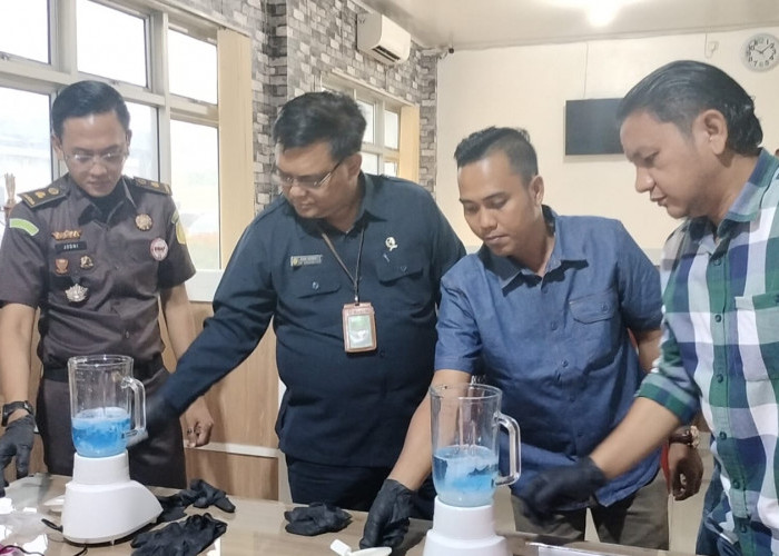 Polres OKI Musnahkan Sabu dengan Diblender, Hasil Tangkapan Kasat Narkoba Milik Dua Bandar 