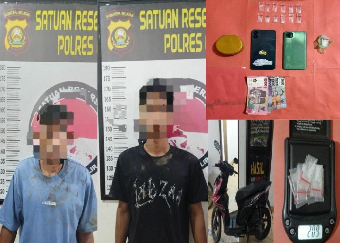 Dua Pengedar Sabu di Payaraman Ditangkap Satresnarkoba Polres Ogan Ilir