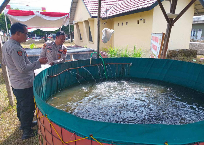 Polsek Indralaya Budidayakan Ikan, Dukung KPN