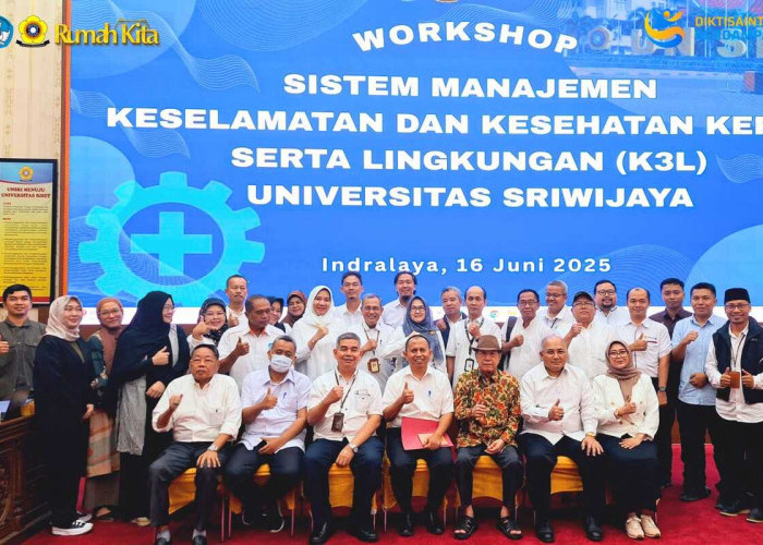 Unsri Gelar Workshop Sustem Manajemen K3L, Diikuti Perwakilan 10 Fakultas