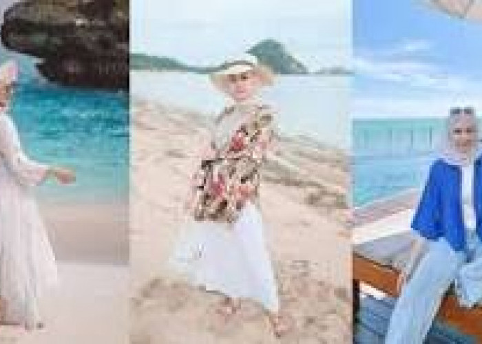 10 Rekomendasi Style OOTD Hijab Simple untuk Liburan Seru ke Pantai Agar Tetap Nyaman!