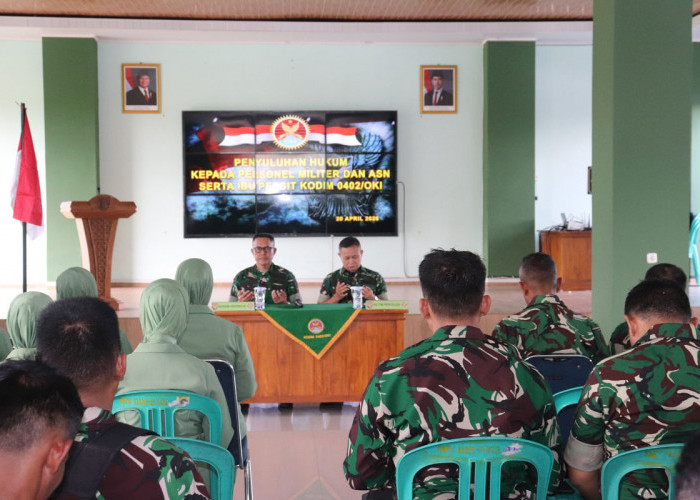 Prajurit TNI-ASN OKI Ikuti Penyuluhan Hukum