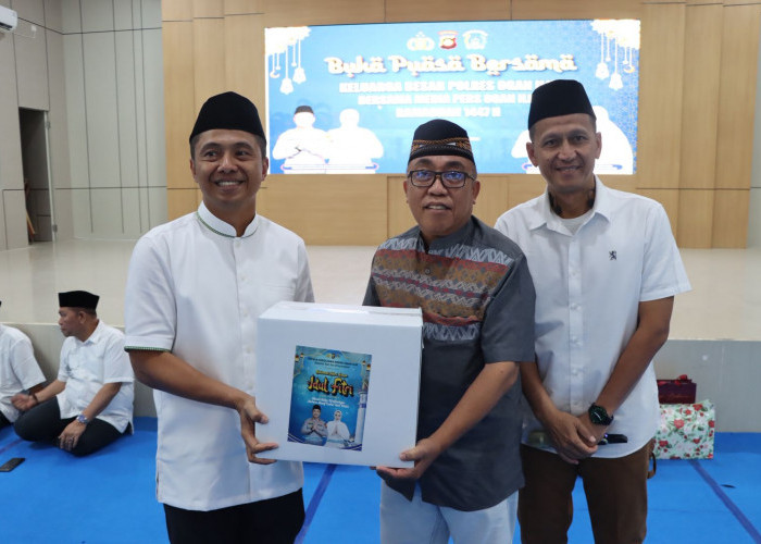 Jalin Silaturahmi, Polres Ogan Ilir Buka Puasa Bersama dengan Awak Media