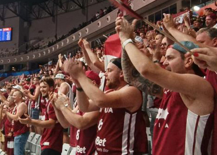 Luar Biasa, Ratusan Warga Latvia Datang ke Jakarta Dukung Timnas di FIBA World Cup 2023