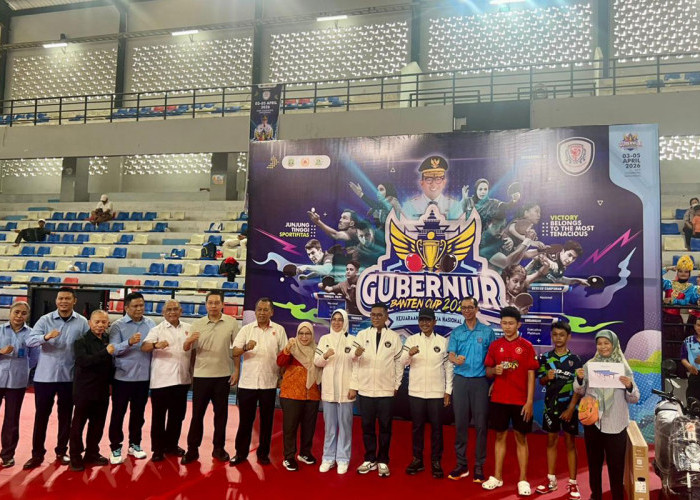 Kejurnas Tenis Meja Gubernur Banten Cup 2026 Resmi Dibuka, 700 Petenis Meja Berkompetisi