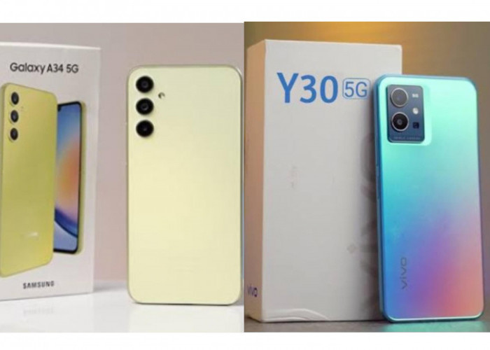 Pilih Samsung Galaxy A34 5G atau Vivo Y30 5G? Spesifikasi Mana yang Lebih Unggul, Cek Perbandingannya