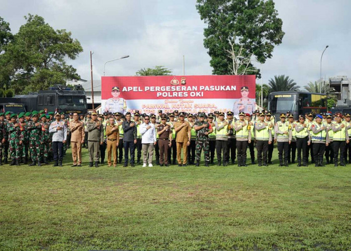 Dandim 0402 OKI Hadiri Apel Pergeseran Pasukan Pengamanan TPS