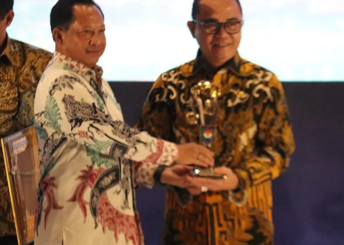 Tingkatkan Pelayanan Masyarakat, Pj Banyuasin Terima Penghargaan Dukcapil Prima Award 