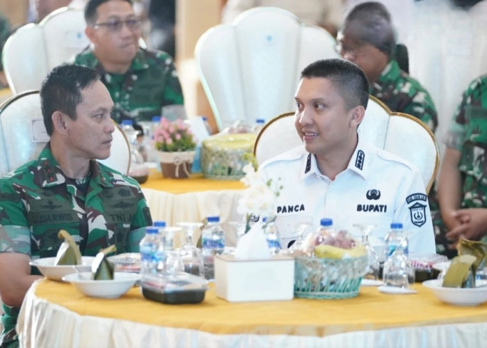 Bupati Panca Wijaya Akbar Sambut Kunjungan Kerja Pangdam II/Sriwijaya di Ogan Ilir