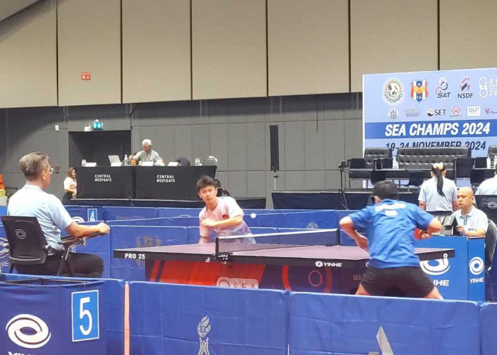 SEA Champs Thailand Table Tennis 2024: Timnas Putra dan Putri Indonesia Lolos Semifinal